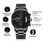 Black Chronograph Watch-Timeless source of guidance and love