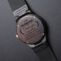 To My Husband- Engraved Wooden Watch