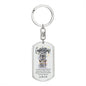 Graduation Dog Tag- Swivel Keychain
