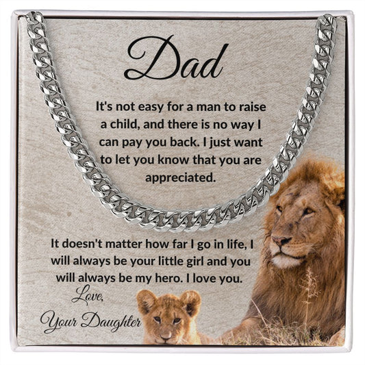 To my dad- Cuban link chain