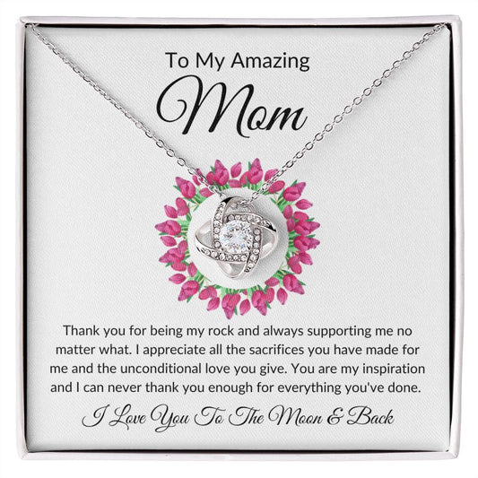 Amazing Mom- Love Knot Necklace