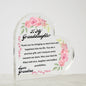 To My Granddaughter Plaque