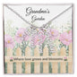 Personalized Vertical Name Necklace - Garden Card