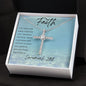 Faith CZ Cross Necklace