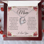 To My Amazing Mom (Heart Pendant)