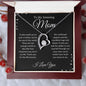 To My Amazing Mom- Forever Love Necklace (Black Bckgrd)