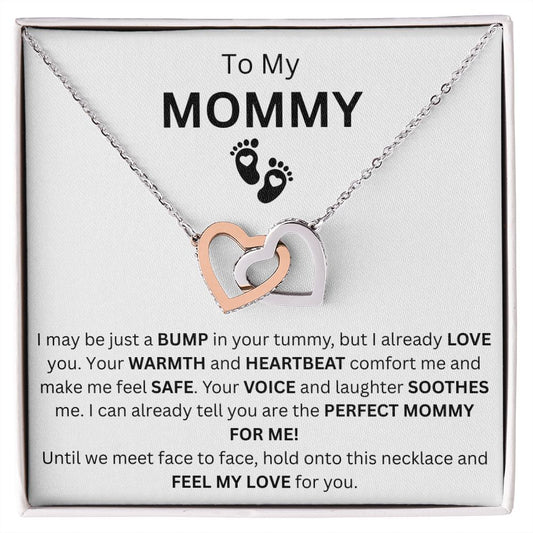 To My Mommy (Expectant Mom) Interlocking Hearts