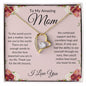 To My Amazing Mom (Heart Pendant)